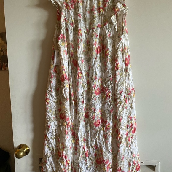 Xl old navy floral dress with draw string.. nwt - Picture 2 of 3